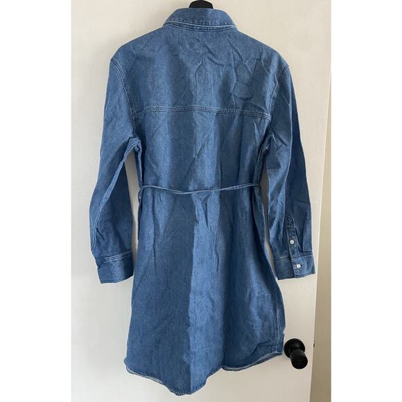 H&M Blue Denim Midi Dress - Picture 3 of 7